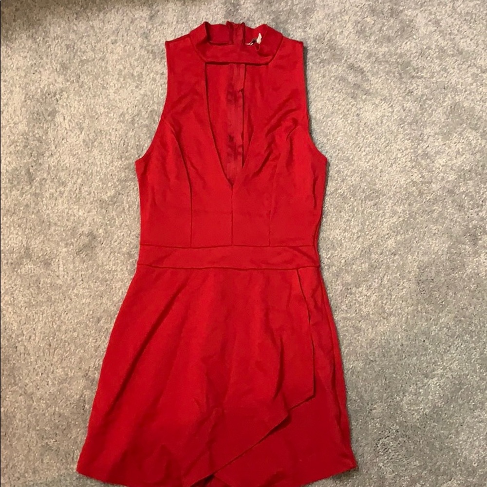 forever 21 red romper